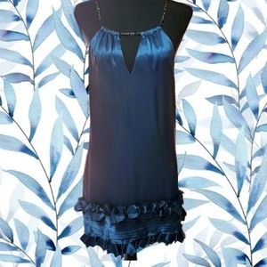 BCBGMaxAzria Blue Silk Dress